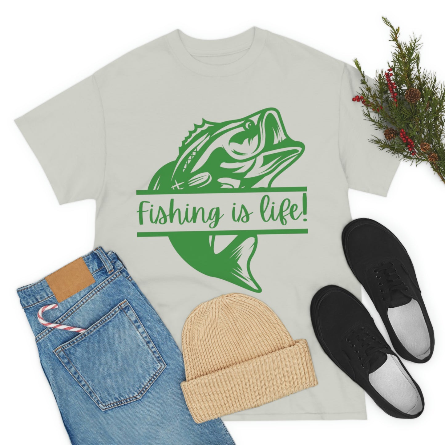 Fishing is Life! Unisex Heavy Cotton Tee