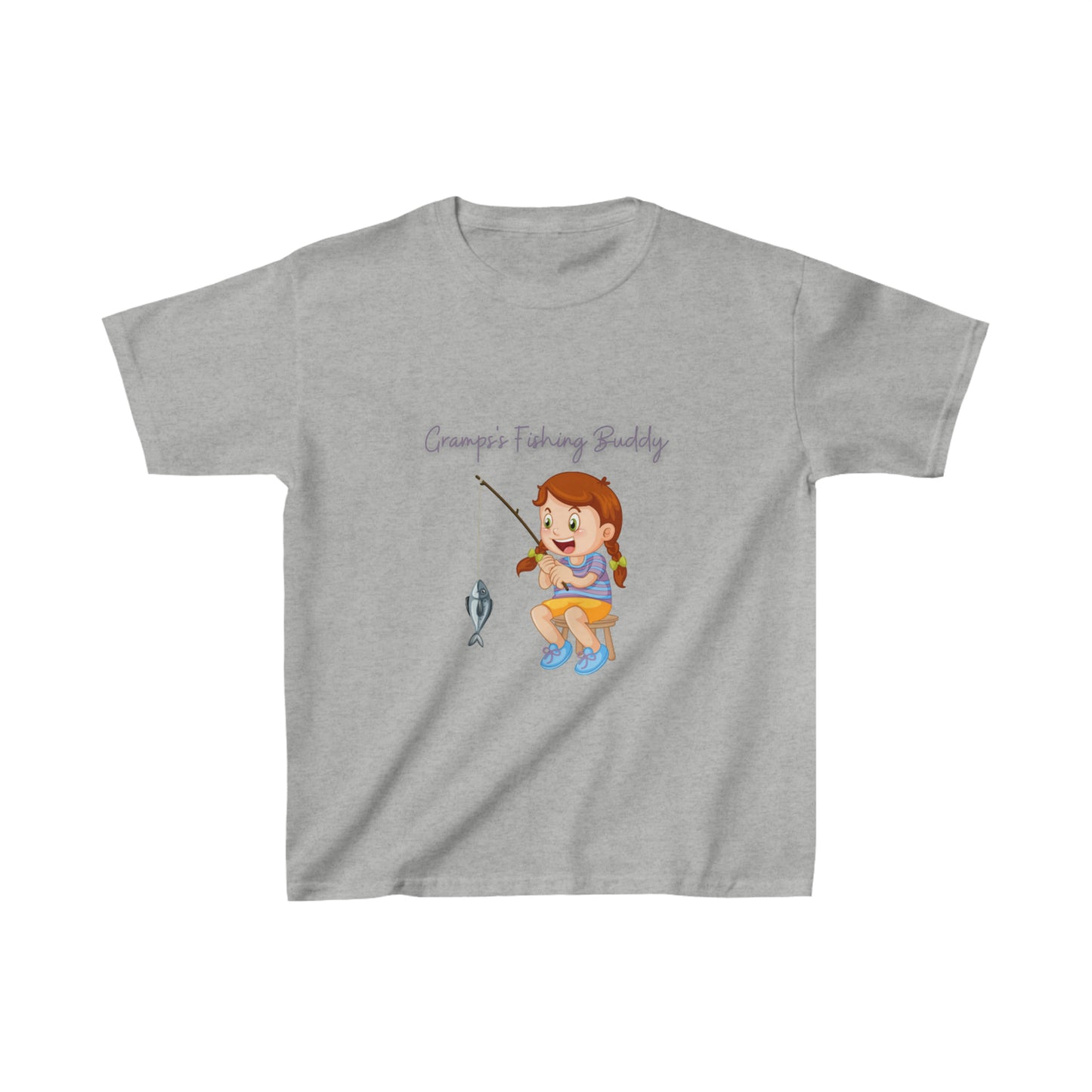 (Girl's) Gramps's Fishing Buddy Kids Heavy Cotton™ Tee