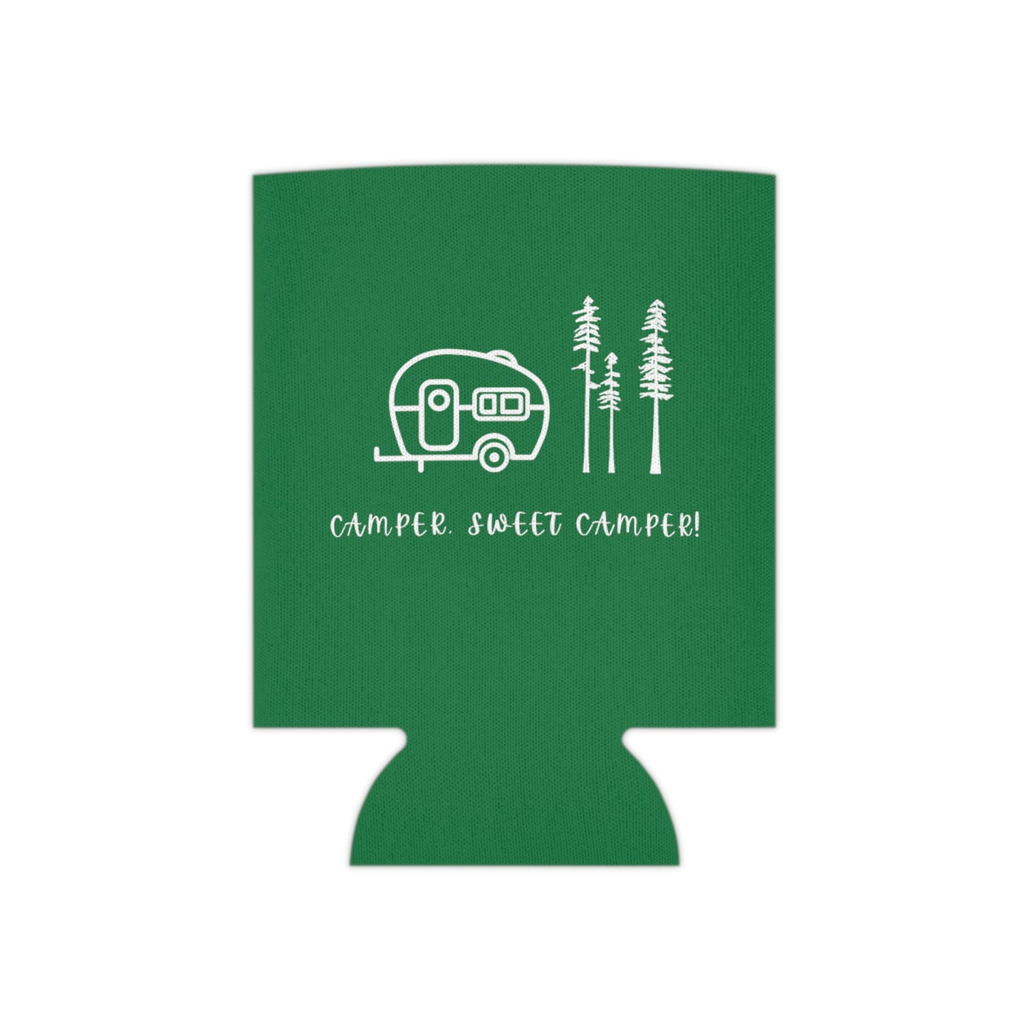 Camper, Sweet Camper Can Cooler, Green