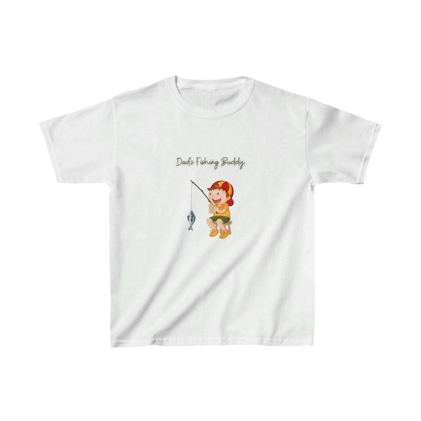 (Boy's) Dad's Fishing Buddy Kids Heavy Cotton™ Tee