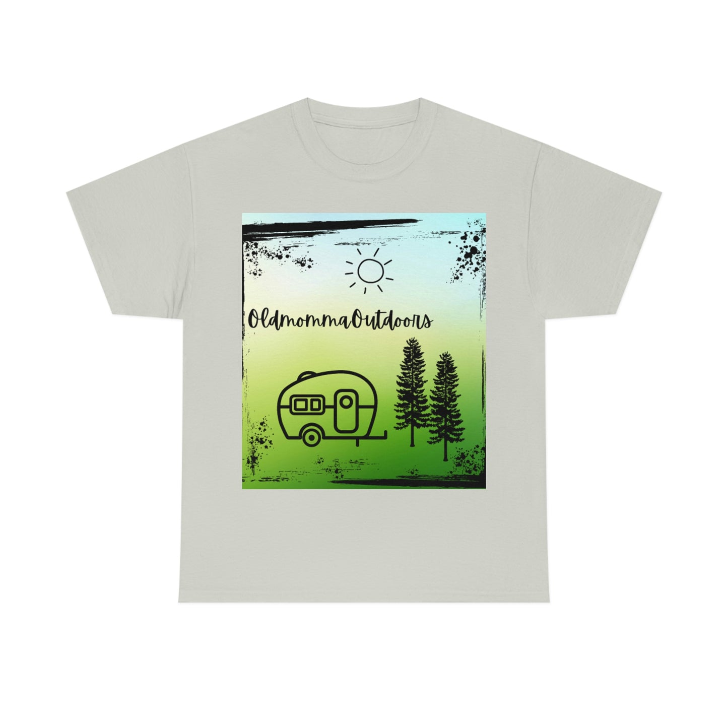 OldmommaOutdoors (Camping) Unisex Heavy Cotton Tee