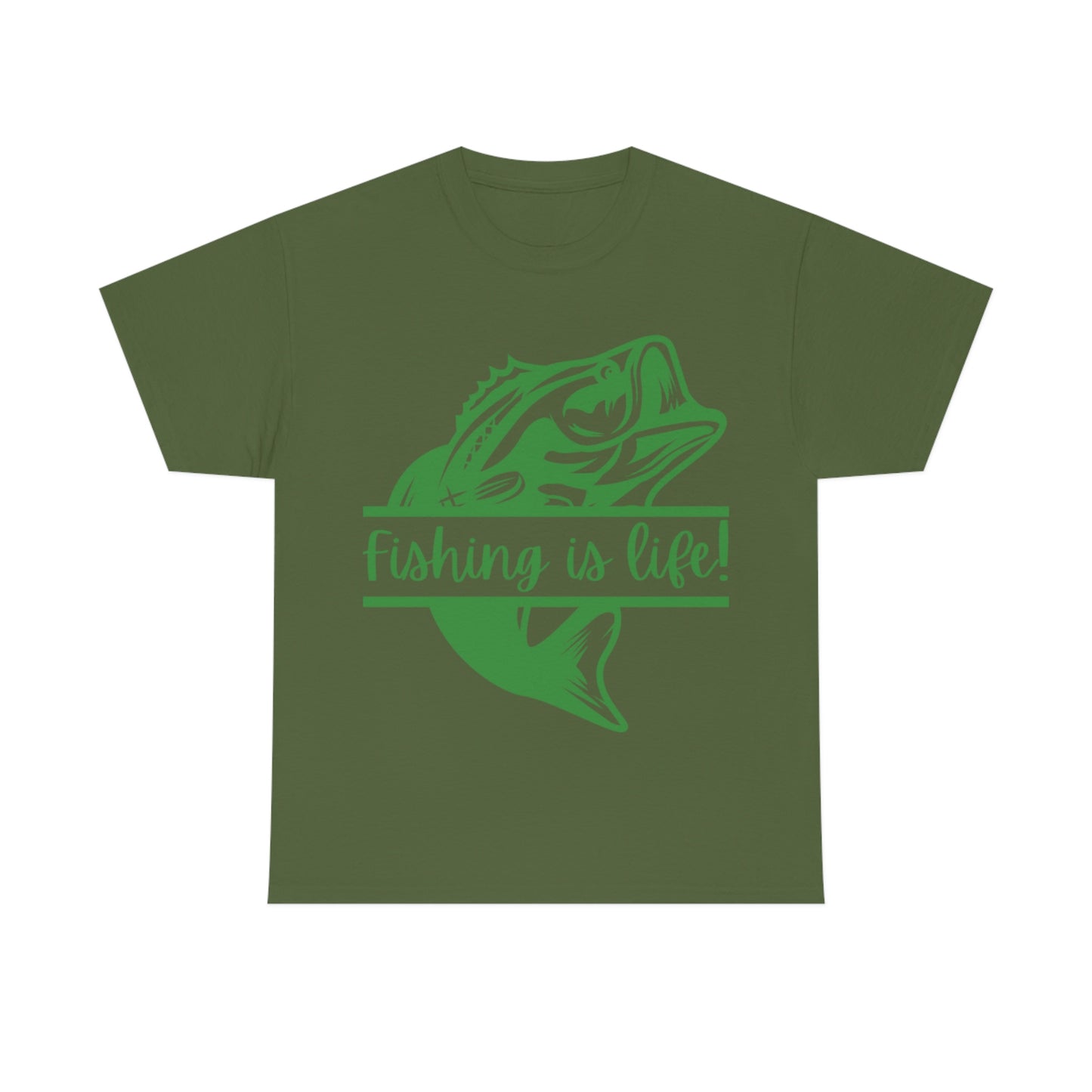 Fishing is Life! Unisex Heavy Cotton Tee