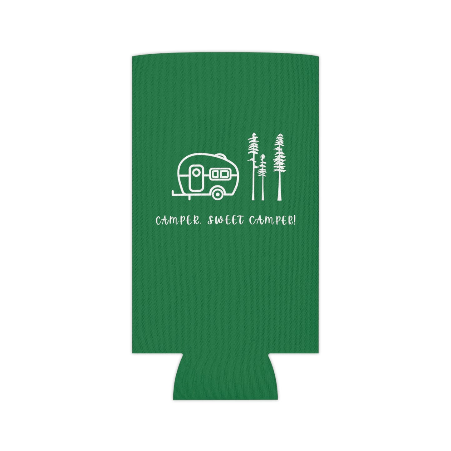 Camper, Sweet Camper Can Cooler, Green