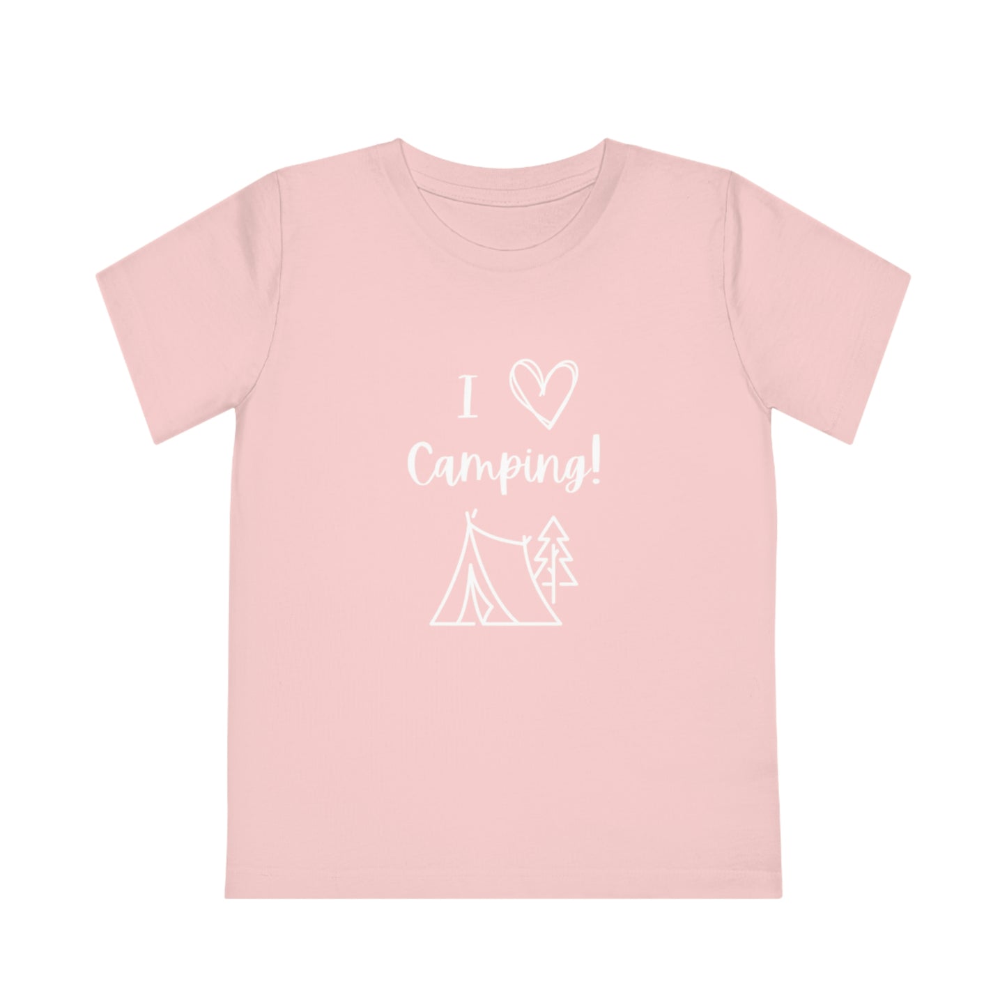 I "Heart" Camping Kids' Creator T-Shirt White Lettering