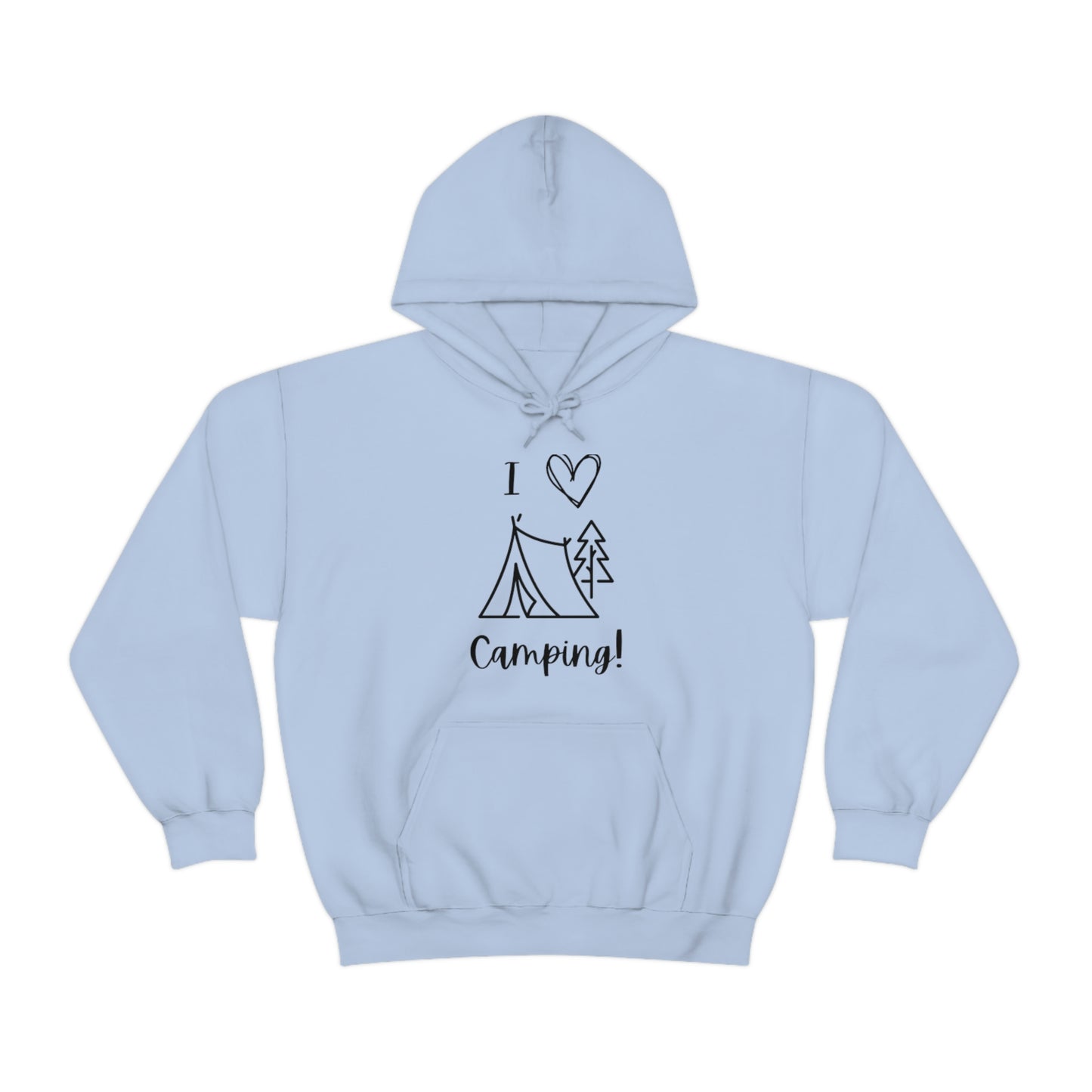 Camper, Sweet Camper Unisex Heavy Blend™ Hooded Sweatshirt, Black Lettering