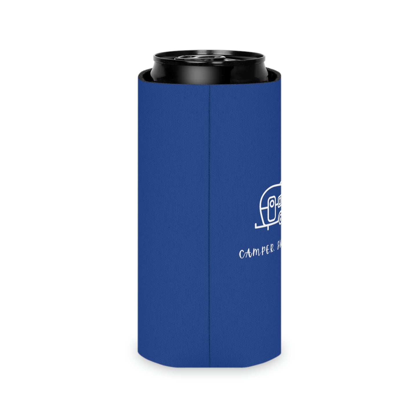 Camper, Sweet Camper Can Cooler, Blue