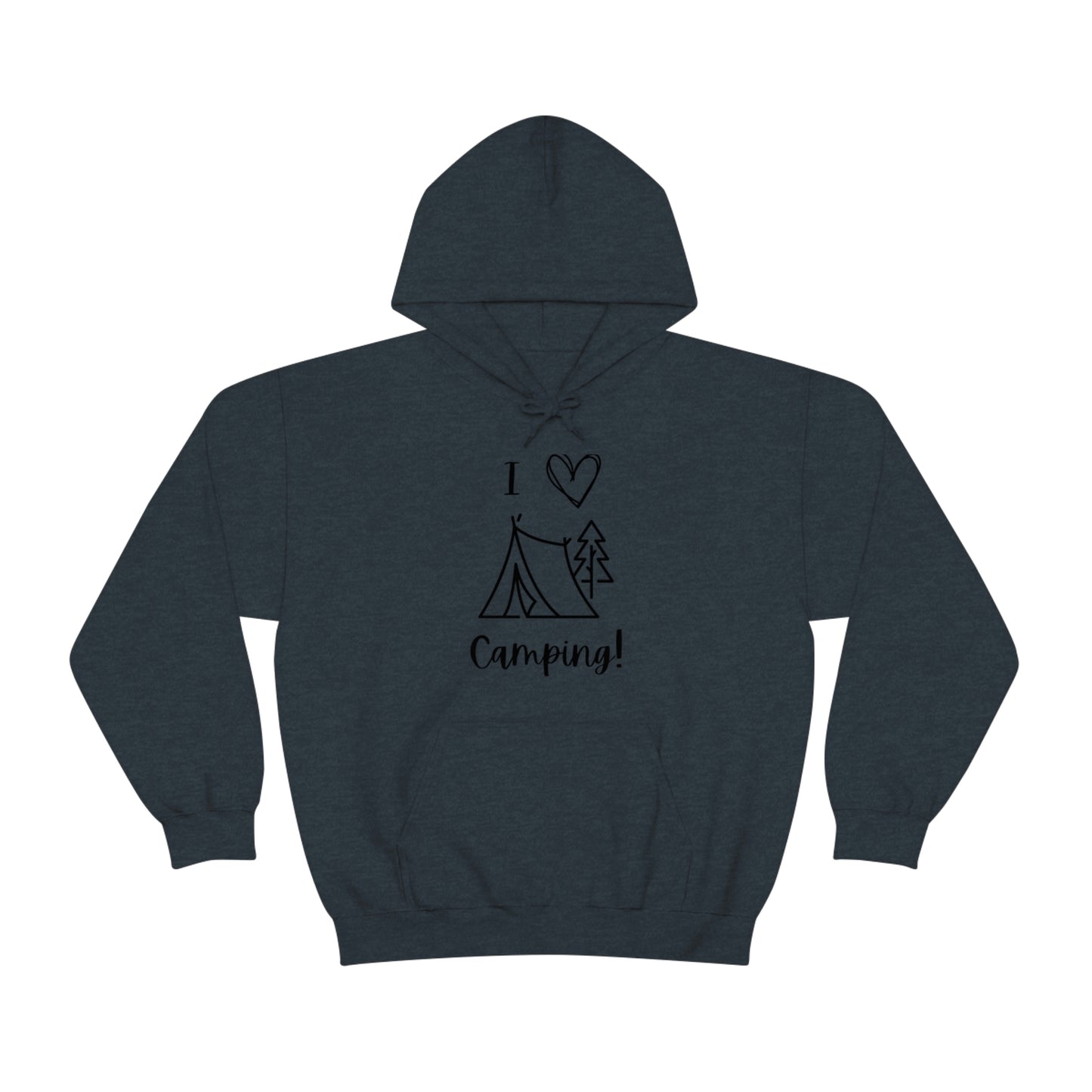 Camper, Sweet Camper Unisex Heavy Blend™ Hooded Sweatshirt, Black Lettering