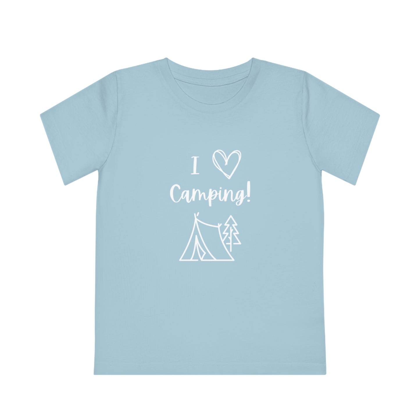 I "Heart" Camping Kids' Creator T-Shirt White Lettering