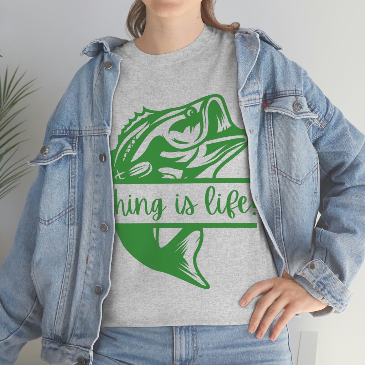 Fishing is Life! Unisex Heavy Cotton Tee