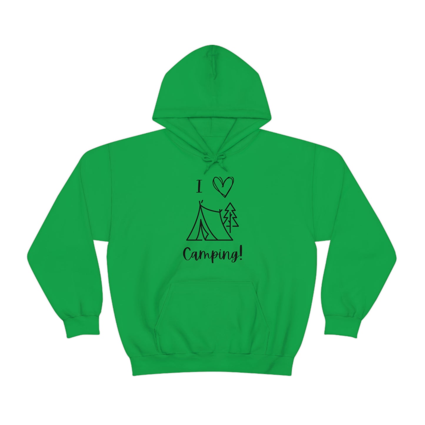 Camper, Sweet Camper Unisex Heavy Blend™ Hooded Sweatshirt, Black Lettering