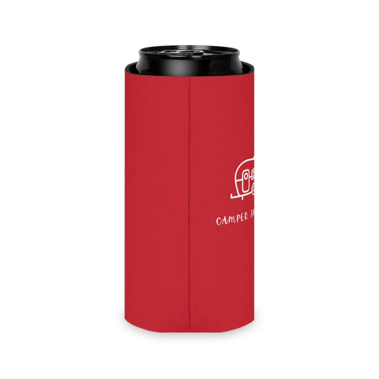 Camper, Sweet Camper Can Cooler, Red