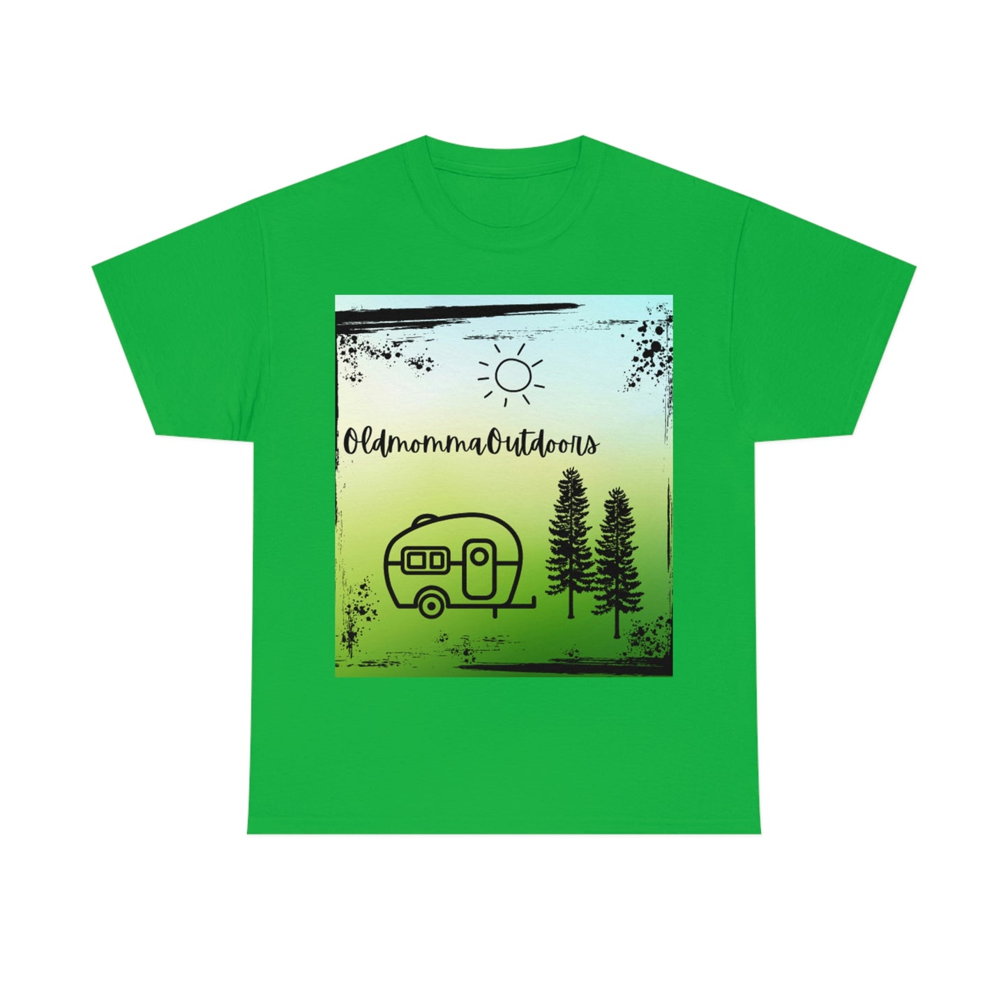 OldmommaOutdoors (Camping) Unisex Heavy Cotton Tee