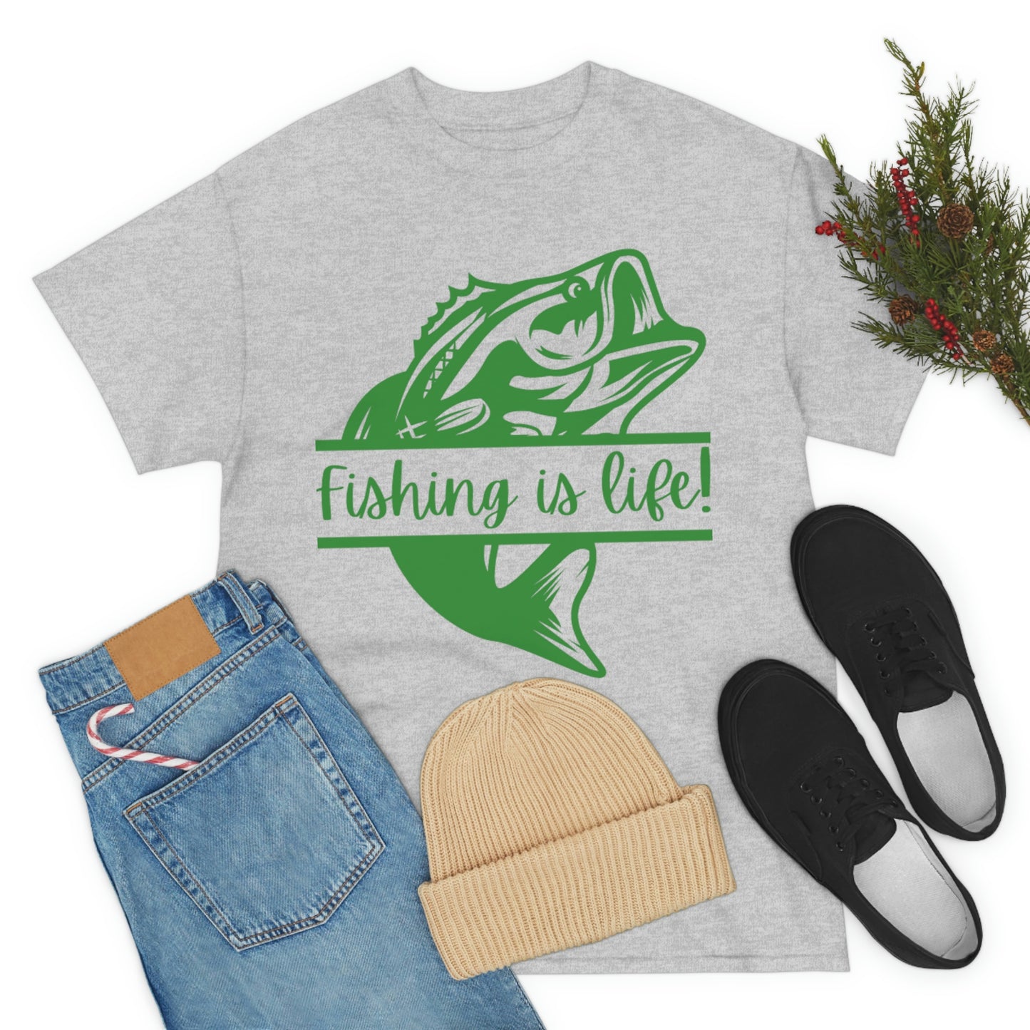 Fishing is Life! Unisex Heavy Cotton Tee