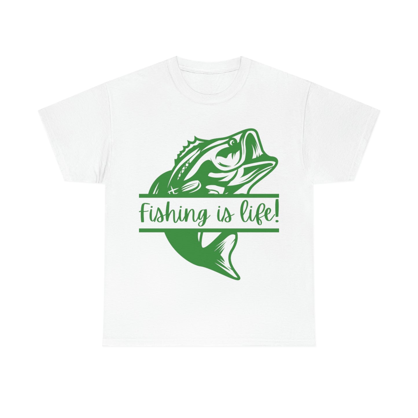 Fishing is Life! Unisex Heavy Cotton Tee