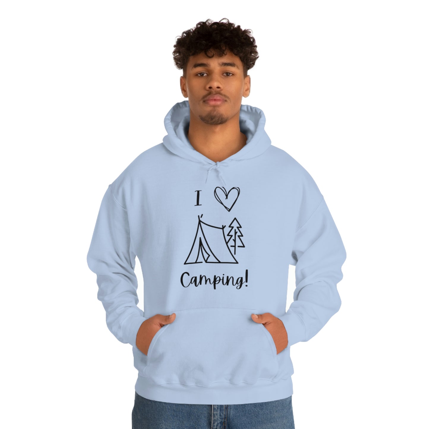 Camper, Sweet Camper Unisex Heavy Blend™ Hooded Sweatshirt, Black Lettering