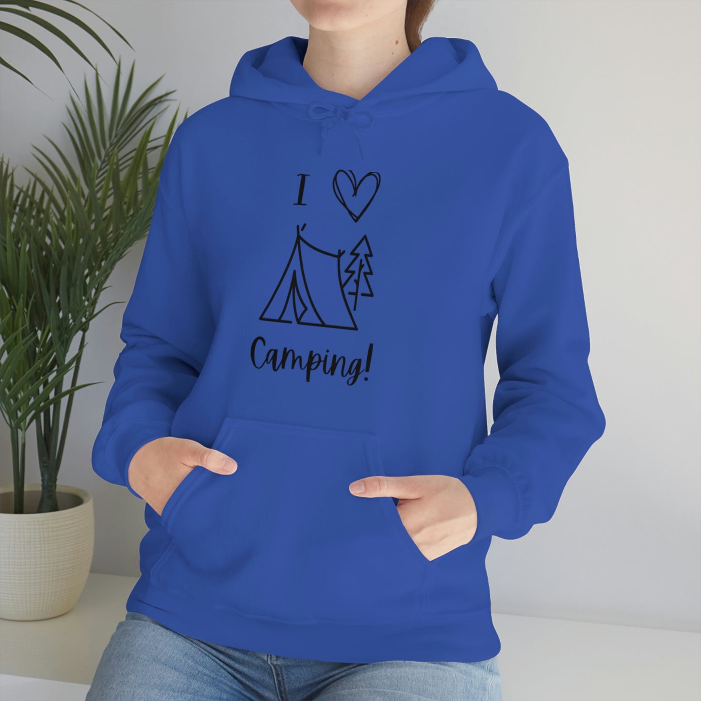 Camper, Sweet Camper Unisex Heavy Blend™ Hooded Sweatshirt, Black Lettering