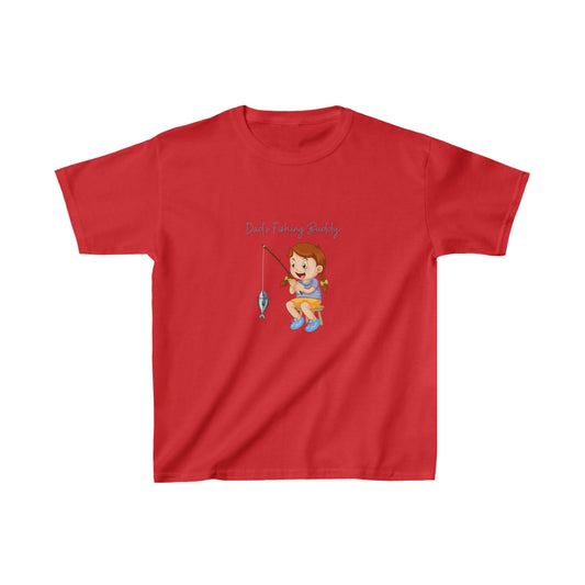 (Girl's) Dad's Fishing Buddy Kids Heavy Cotton™ Tee