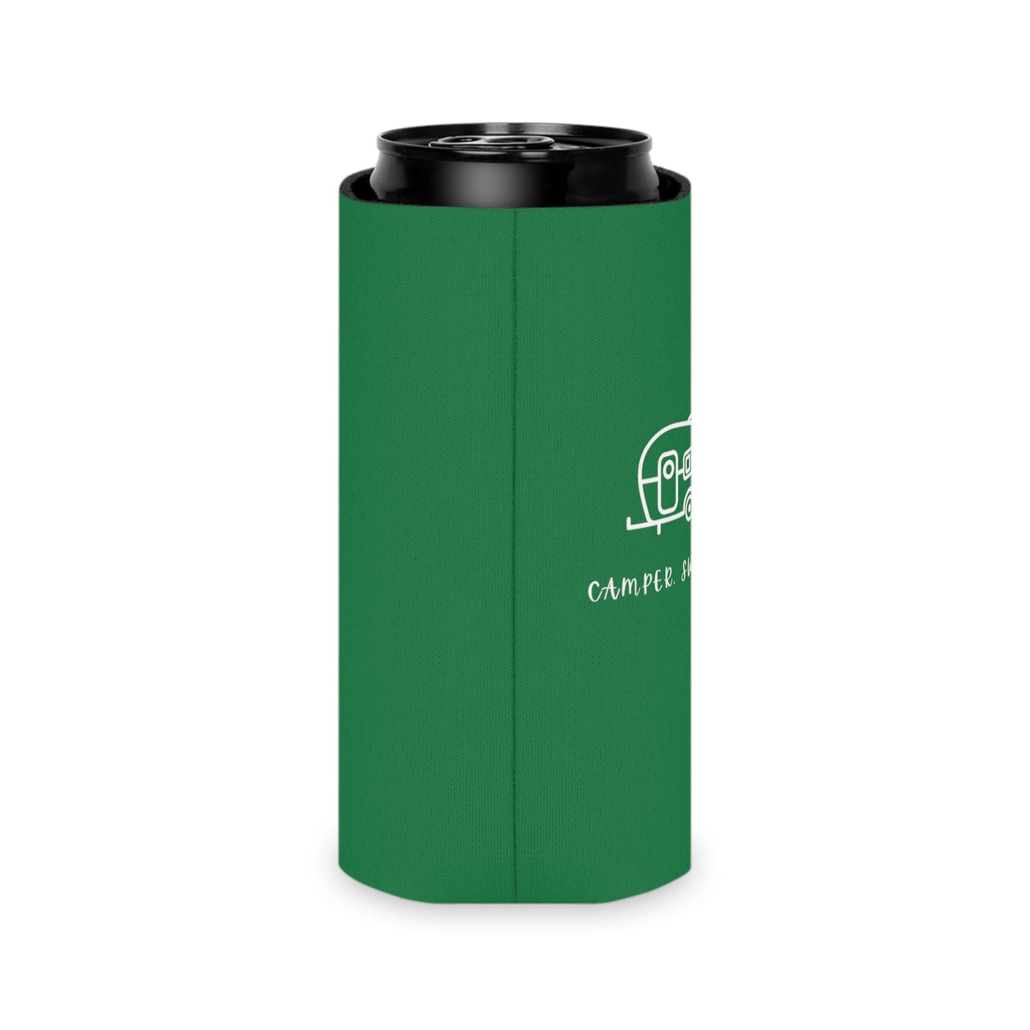 Camper, Sweet Camper Can Cooler, Green