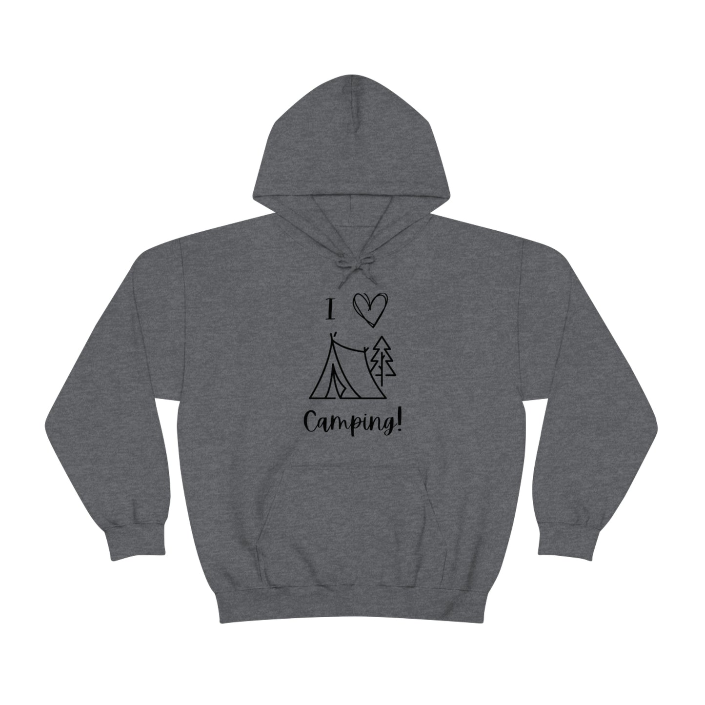 Camper, Sweet Camper Unisex Heavy Blend™ Hooded Sweatshirt, Black Lettering