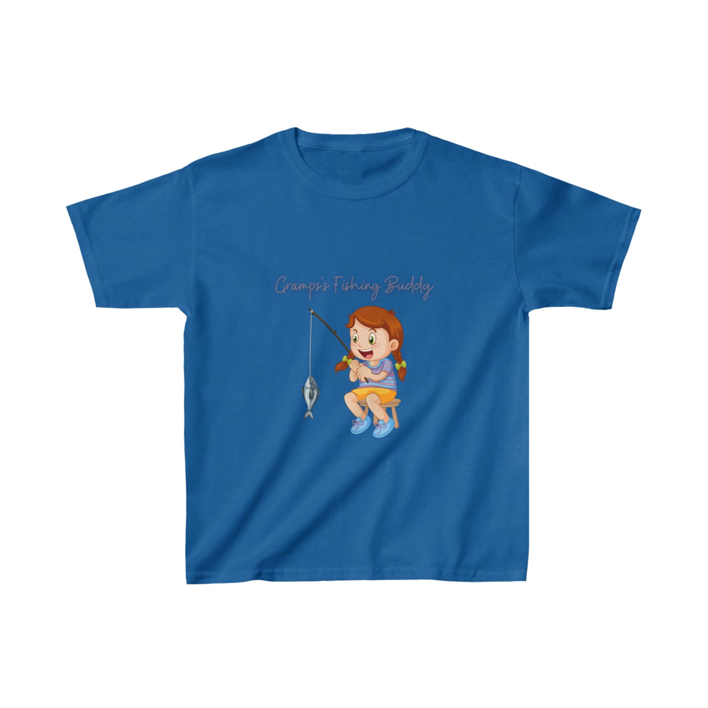 (Girl's) Gramps's Fishing Buddy Kids Heavy Cotton™ Tee