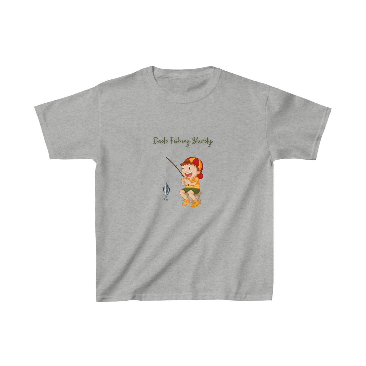 (Boy's) Dad's Fishing Buddy Kids Heavy Cotton™ Tee